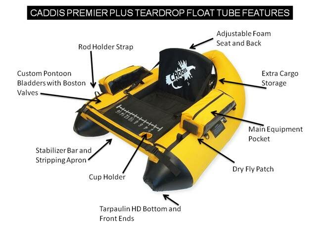 Sunny Yellow Caddis Sports Premier Plus Float Tube – Float Tube