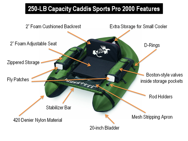 Caddis Pro 3000 Float Tube